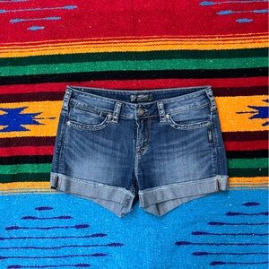 Silver Sz 29 Jean Shorts w/rolled hem